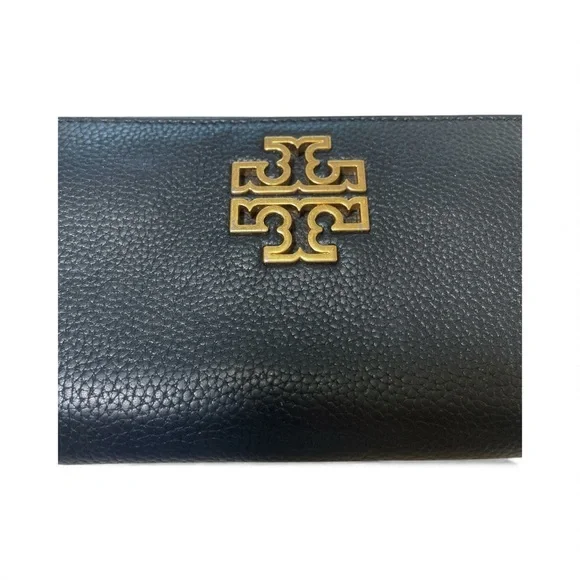 Tory Burch Black Pebbled Leather Wallet - Picture 7 of 14